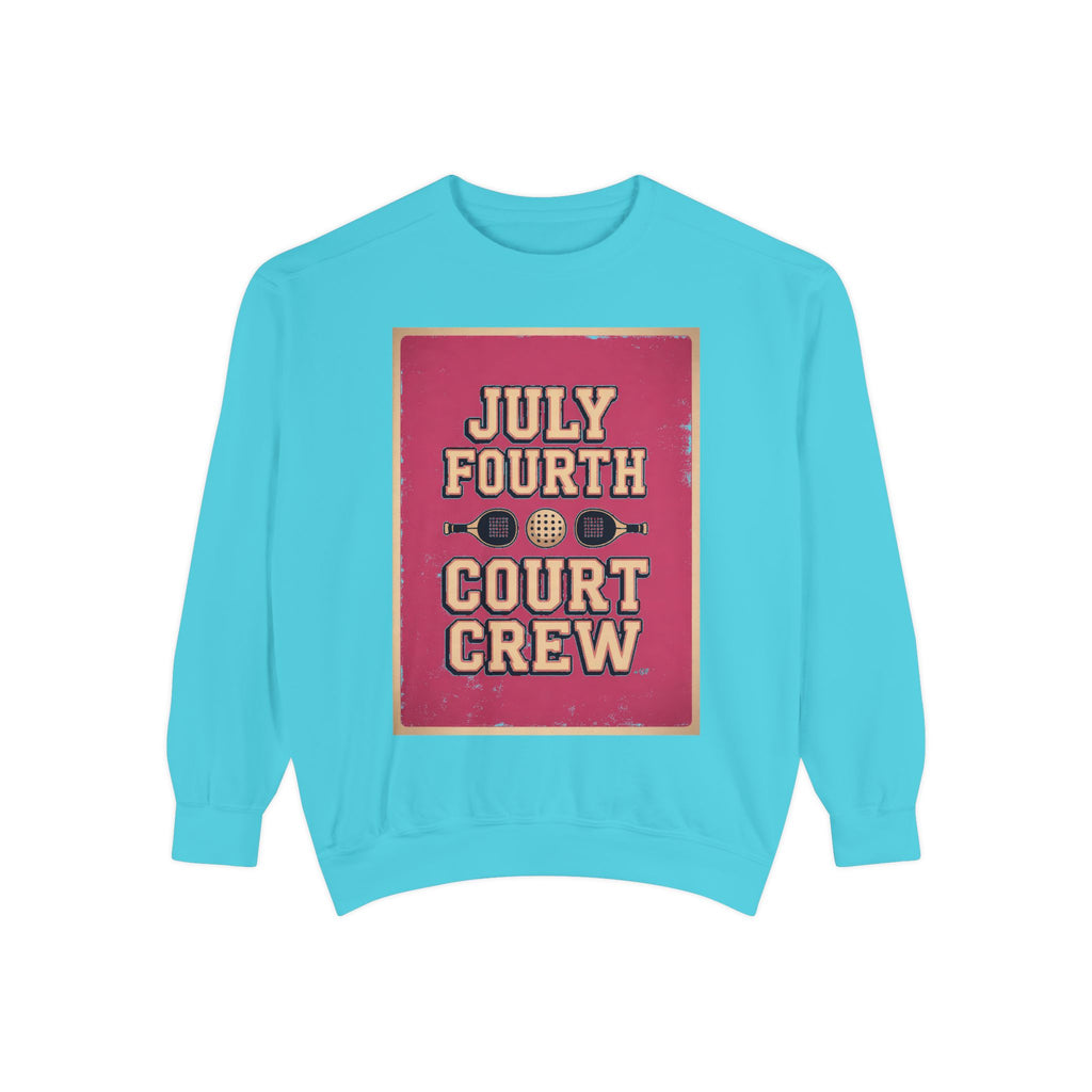 Pickleball Club Sweatshirt, Fourth Of July Gift For Pickleball Lovers, Court Crew Crewneck, Patriotic Pickleball Team Shirt, July 4th Sweat…