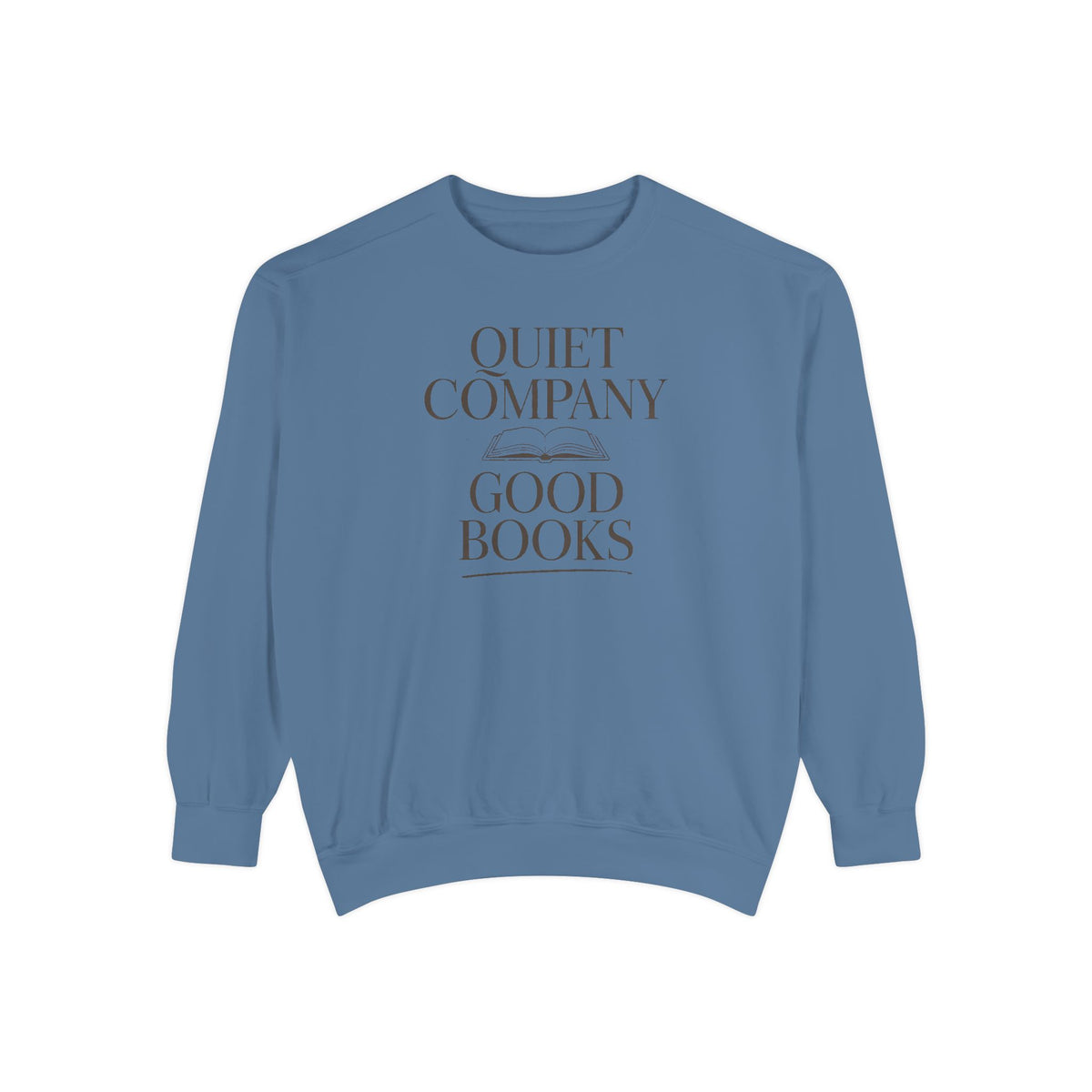Introvert Reader Sweatshirt, Quiet Company Good Books Crewneck, Book Lover Gift, Reading Hobby Sweatshirt, Bookish Gift For Introverts