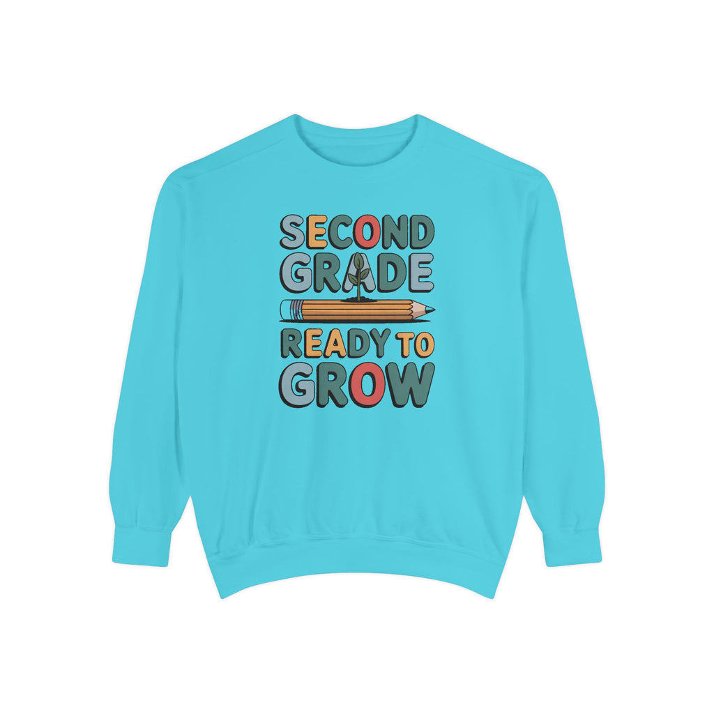 Second Grade Sweatshirt, Ready To Grow Back To School Shirt, Second Grader Gift, First Day Of School Crewneck, Cute Student Sweatshirt