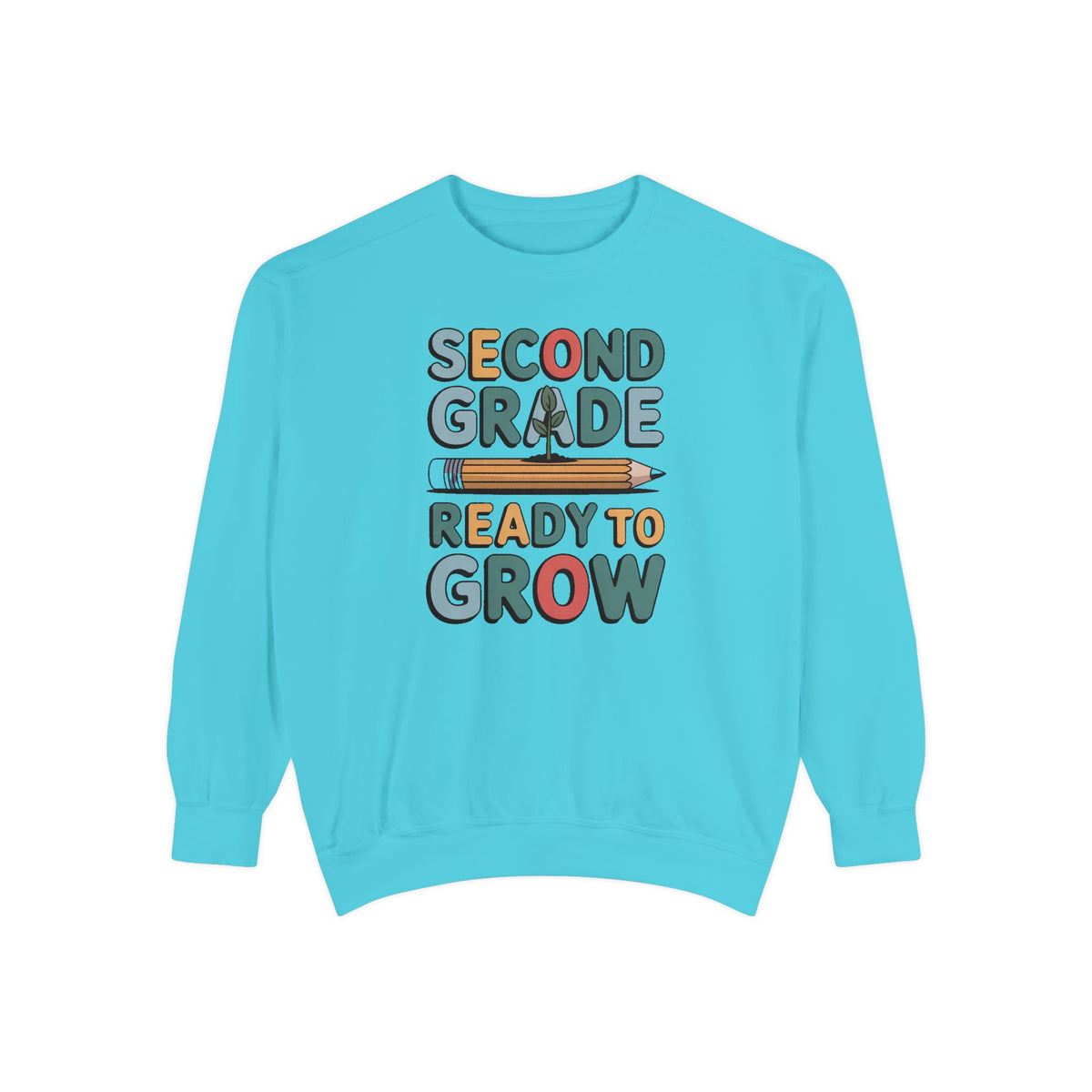 Second Grade Sweatshirt, Ready To Grow Back To School Shirt, Second Grader Gift, First Day Of School Crewneck, Cute Student Sweatshirt