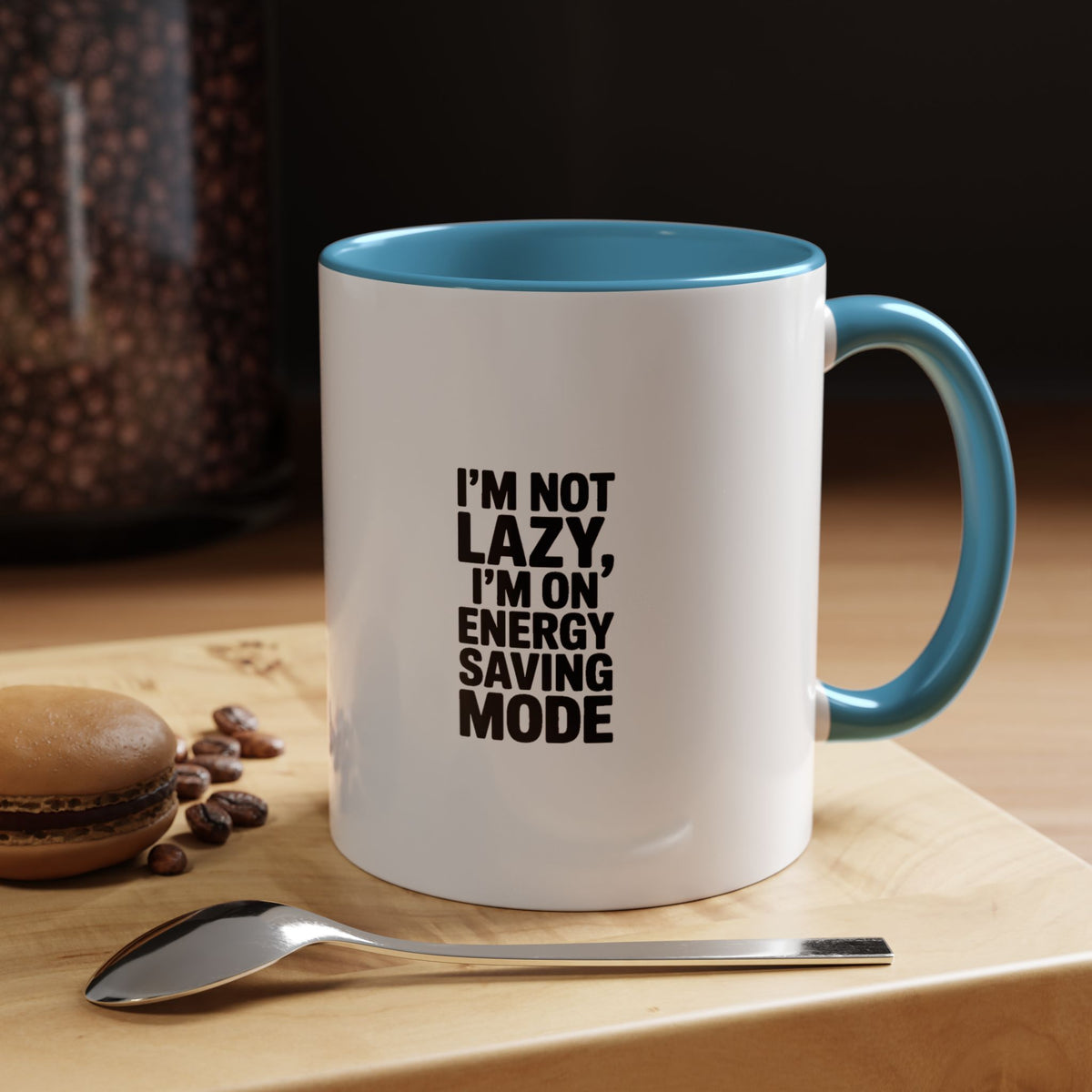 I'm Not Lazy I'm On Energy Saving Mode Mug, Funny Sarcastic Coffee Mug, Lazy Day Gift, Bold Typography Mug, Coworker Gift
