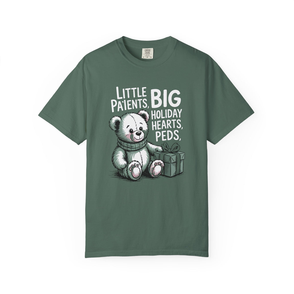 Pediatric Nurse Shirt, Peds Crew Christmas Gift, Little Patients Big Holiday Hearts Tee, Nurse Christmas Crew Shirt, PEDS Holiday Gift For…