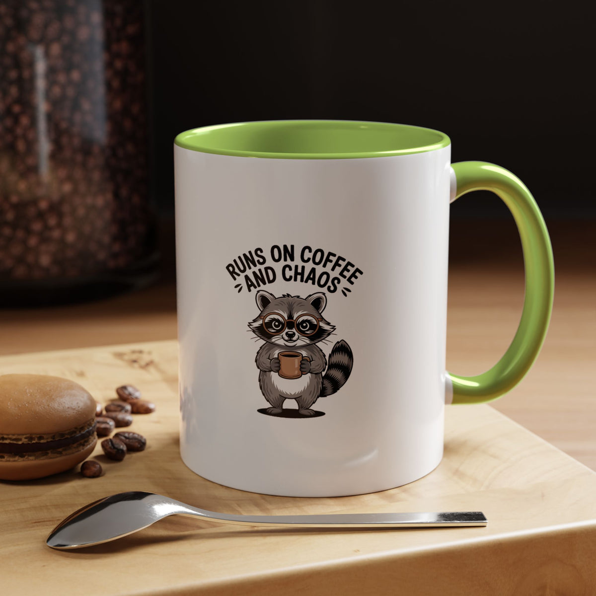 Nurse Raccoon Energy Mug, Runs On Coffee And Chaos Mug, Funny Nurse Gift, Cute Raccoon Coffee Cup, Nurse Appreciation Gift