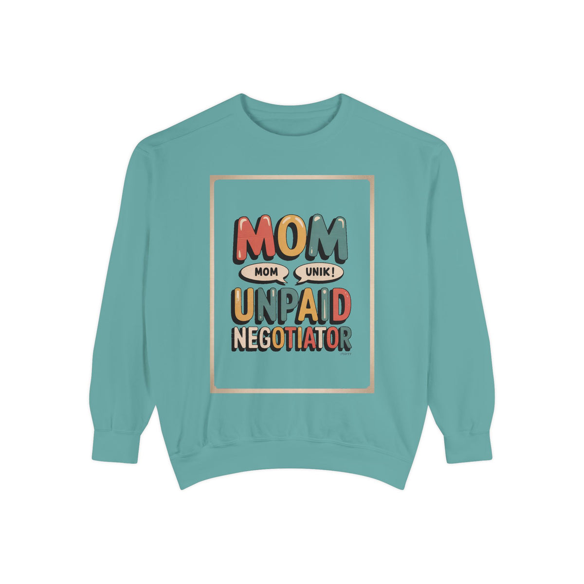 Mom Sweatshirt, Unpaid Negotiator Crewneck, Funny Mom Sarcasm Gift, Retro Mom Life Sweatshirt, Sarcastic Mom Gift, Mother's Day Tee