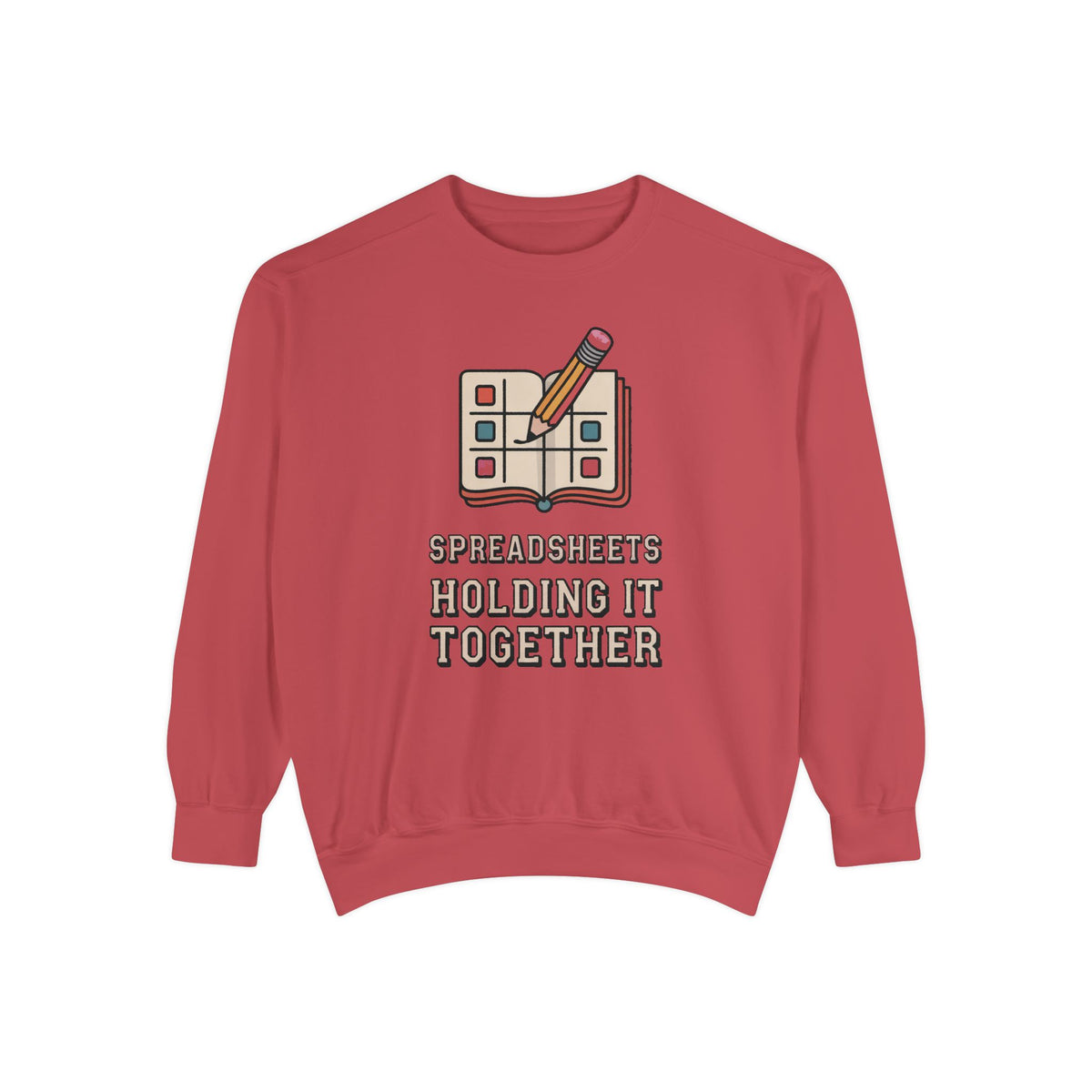 Analyst Sweatshirt, Spreadsheets Holding It Together, Funny Office Sarcasm Crewneck, Data Analyst Gift, Finance Nerd Sweater, Sarcastic Cow…