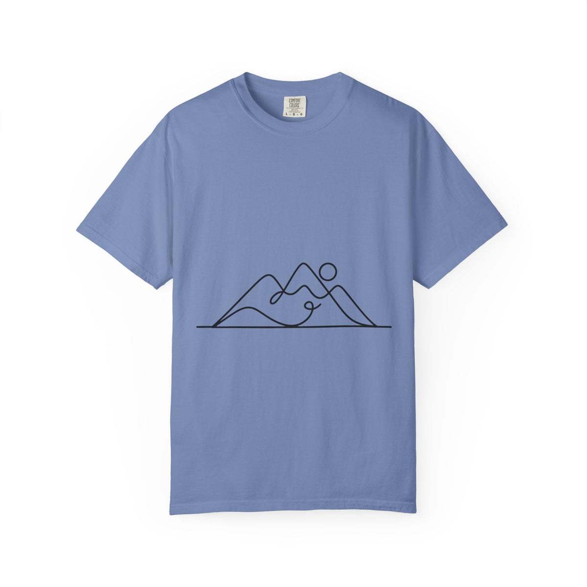 Line Art Mountain Range T-Shirt