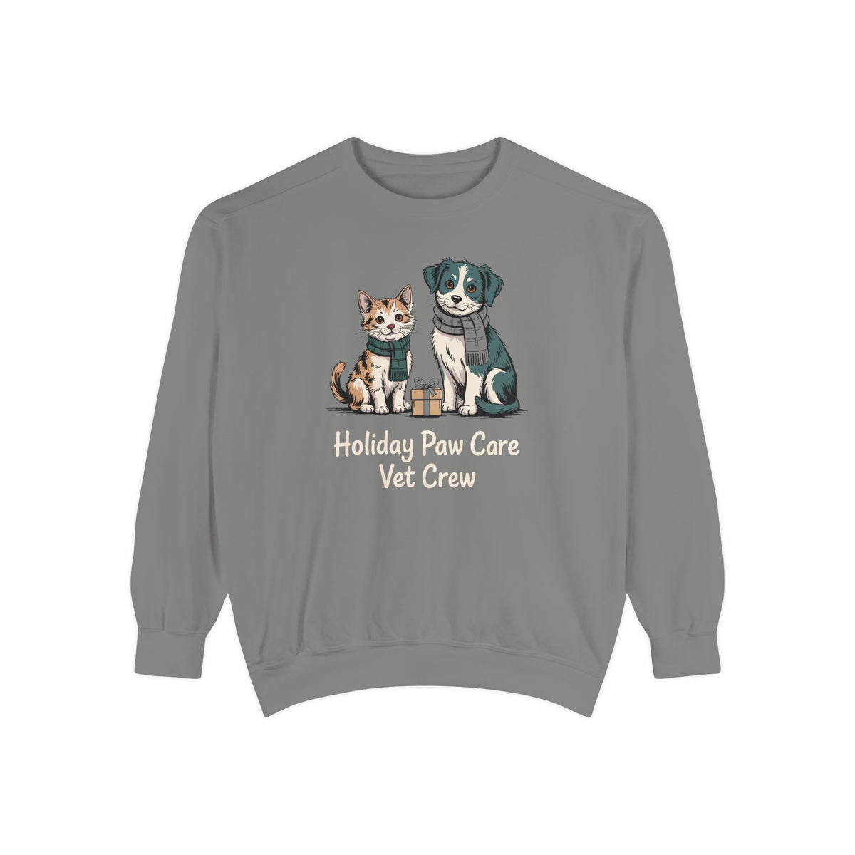Vet Crew Sweatshirt, Holiday Paw Care Christmas Gift For Veterinarian, Vet Tech Christmas Shirt, Veterinary Crew Holiday Sweatshirt, Vet Of…