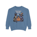 The Midnight Misfits Cats Halloween Sweatshirt, Funny Black Cat Costume Crewneck, Spooky Season Cat Lover Gift