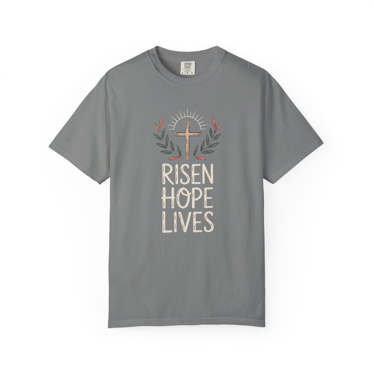 Christian Easter Shirt, Risen Hope Lives Tee, He Is Risen Gift, Religious Easter T-Shirt, Faith Based Easter Gift, Cross Shirt For Easter S…