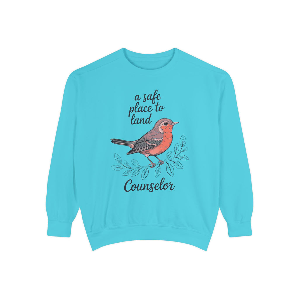 School Counselor Sweatshirt, A Safe Place To Land, Counselor Appreciation Gift, Teacher Appreciation Crewneck, Counselor Week Sweatshirt, G…