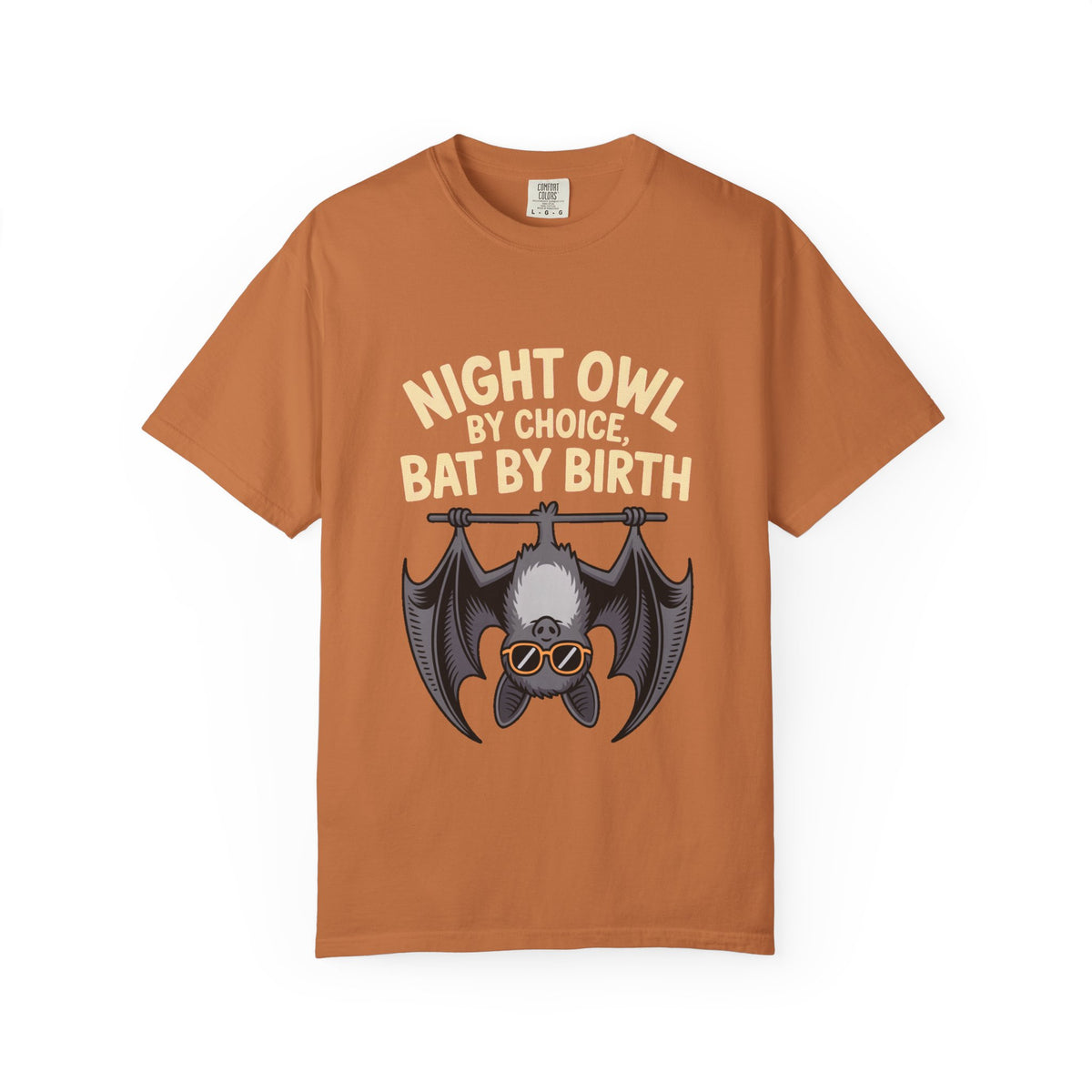 Night Owl By Choice Bat Shirt, Funny Bat T-Shirt, Cute Bat Wearing Sunglasses Tee, Halloween Gift for Night Owls