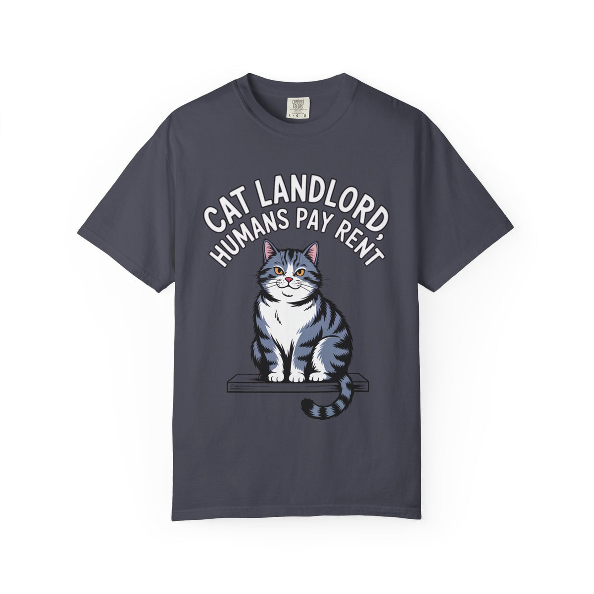 Cat Landlord Shirt, Funny Cat T-Shirt, Humans Pay Rent Tee, Cute Fat Cat Lover Gift, Sarcastic Cat Owner Shirt, Crazy Cat Person Gift