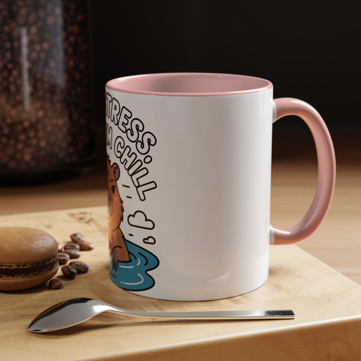 Zero Stress Capybara Mug, Funny Chill Capybara Coffee Cup, Cute Hot Spring Animal Gift, Zero Stress Maximum Chill Mug