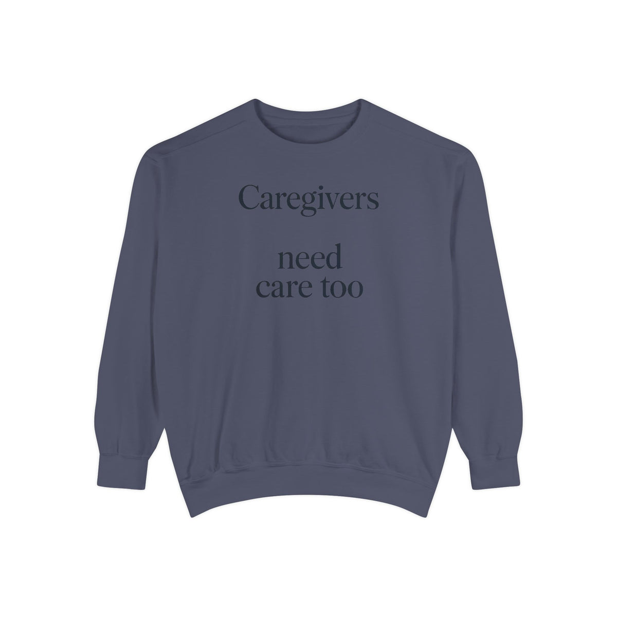 Alzheimer's Caregiver Sweatshirt, Caregivers Need Care Too, Alzheimer's Awareness Gift, Caregiver Support Crewneck, Embroidered Sweatshirt…
