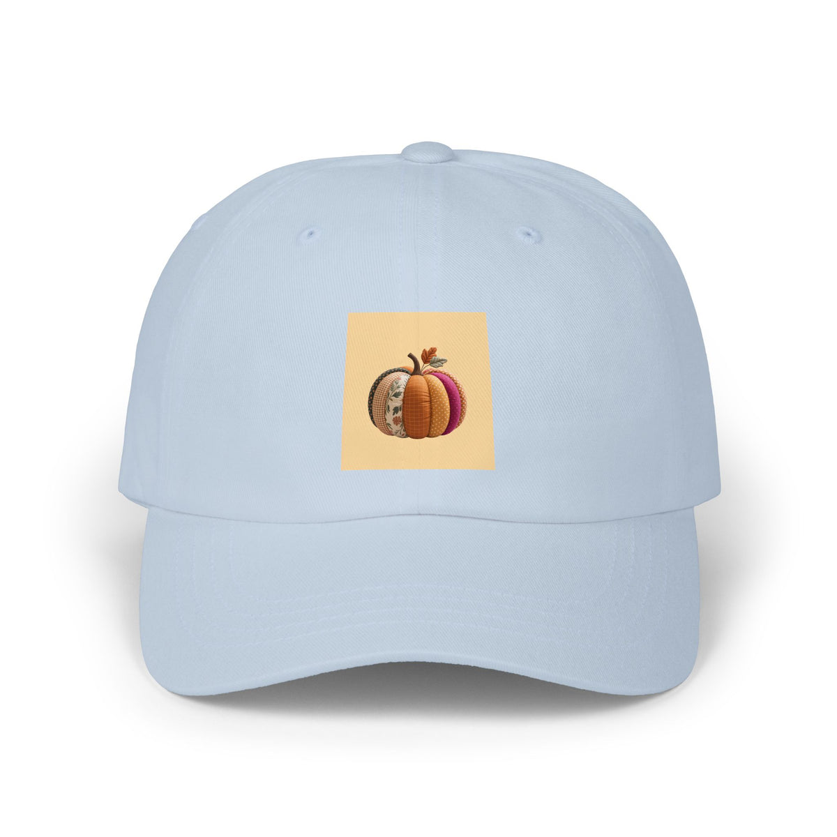 Patchwork Pumpkin Dad Hat, Halloween Cap, Cute Quilted Pumpkin Embroidered Hat, Fall Baseball Cap, Autumn Gift for Her, Spooky Season