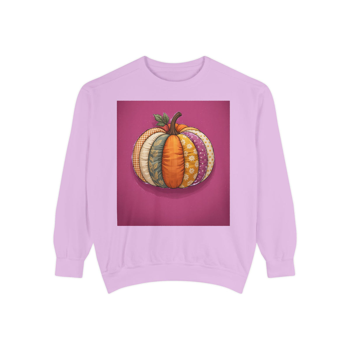 Patchwork Pumpkin Sweatshirt, Fall Quilted Pumpkin Crewneck, Halloween Sweatshirt, Cozy Autumn Gift, Cottagecore Fall Sweater