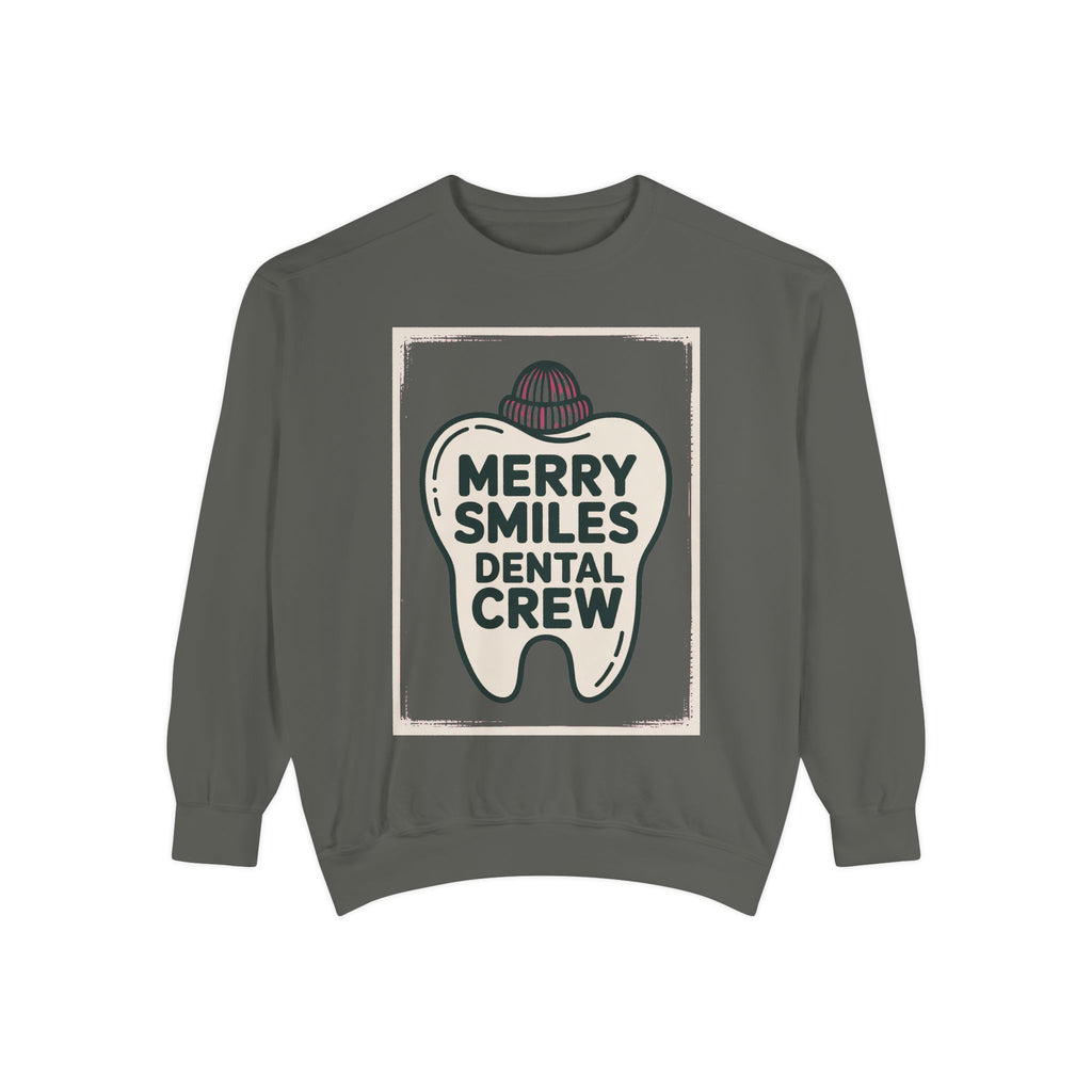 Dental Christmas Team Sweatshirt, Merry Smiles Dental Crew Gift, Christmas Gift For Dentist, Dental Office Holiday Sweatshirt, Dental Hygie…
