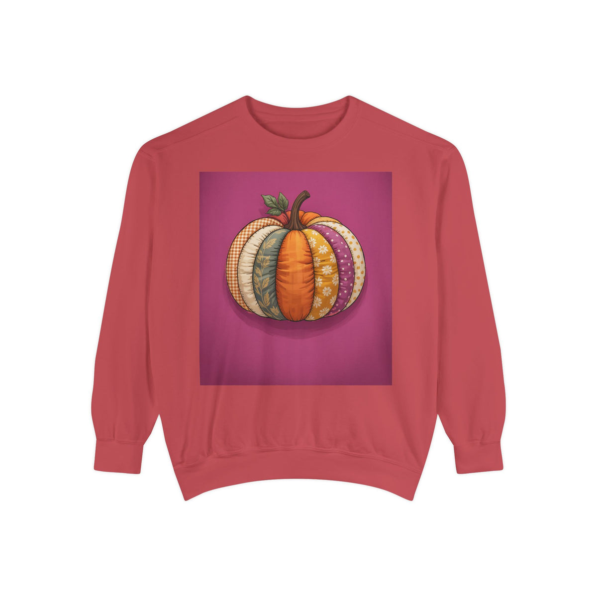 Patchwork Pumpkin Sweatshirt, Fall Quilted Pumpkin Crewneck, Halloween Sweatshirt, Cozy Autumn Gift, Cottagecore Fall Sweater