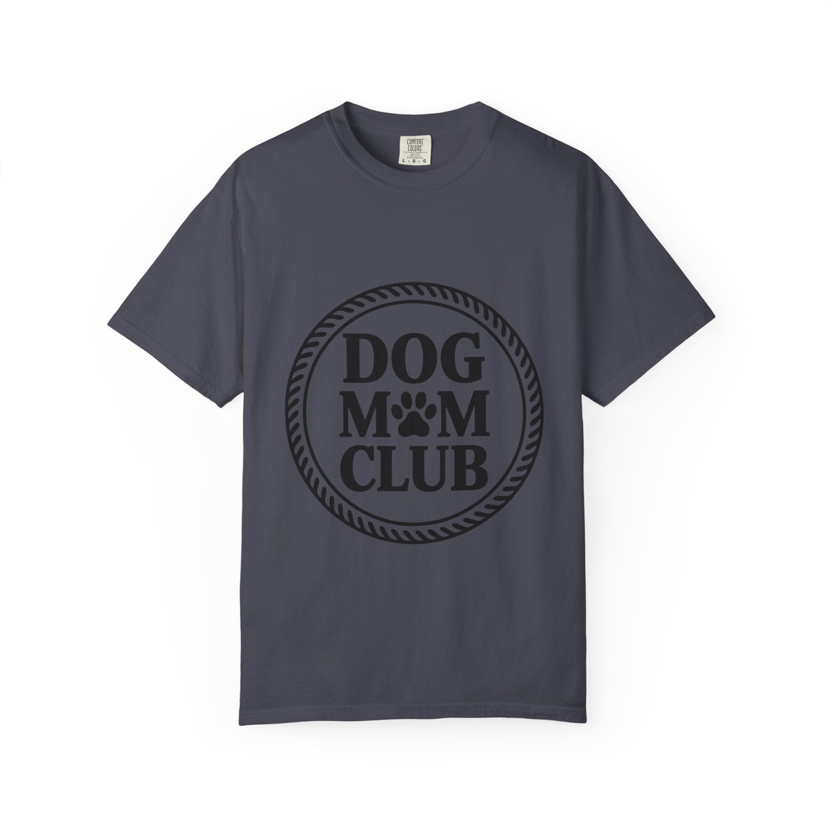 Dog Mom Club Badge Shirt, Vintage Stamp Dog Lover T-Shirt, Funny Dog Mom Gift, Minimalist Paw Print Tee