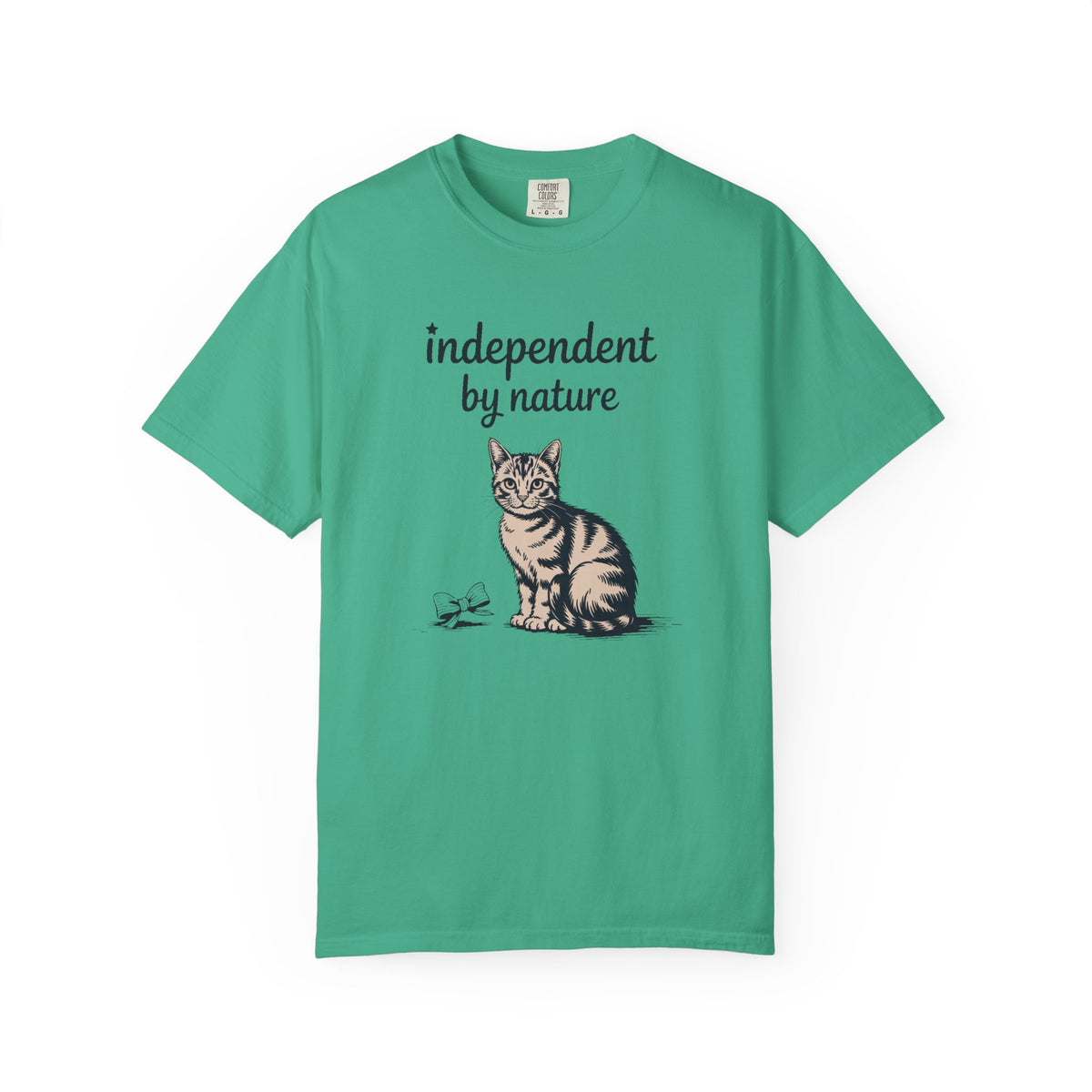 Cat Owner Shirt, Independent By Nature Tee, Fourth Of July Cat Lover Gift, Funny Patriotic Cat Shirt, 4th Of July Gift For Cat Mom Or Dad
