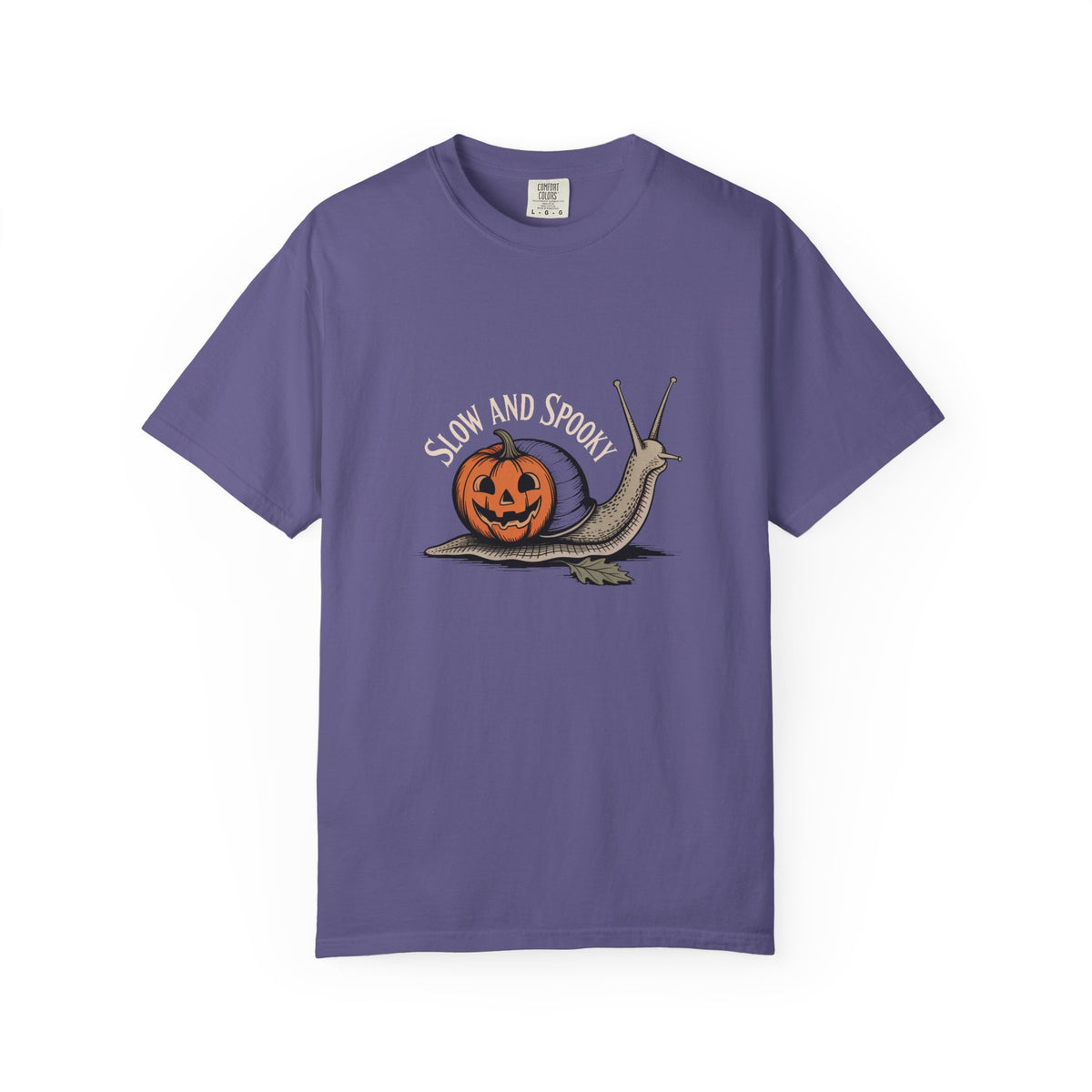 Slow And Spooky Snail Halloween Shirt, Vintage Pumpkin Snail T-Shirt, Cottagecore Halloween Tee, Funny Autumn Nature Gift