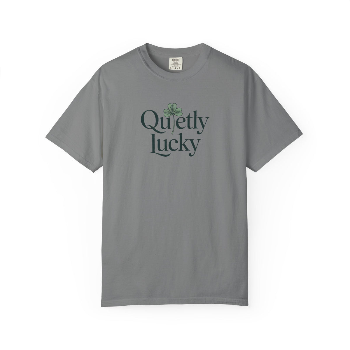 Introvert St Patrick's Day Shirt, Quietly Lucky Tee, Minimalist Shamrock Shirt For Introverts, Funny St Paddy's Gift, Lucky Charm Tee