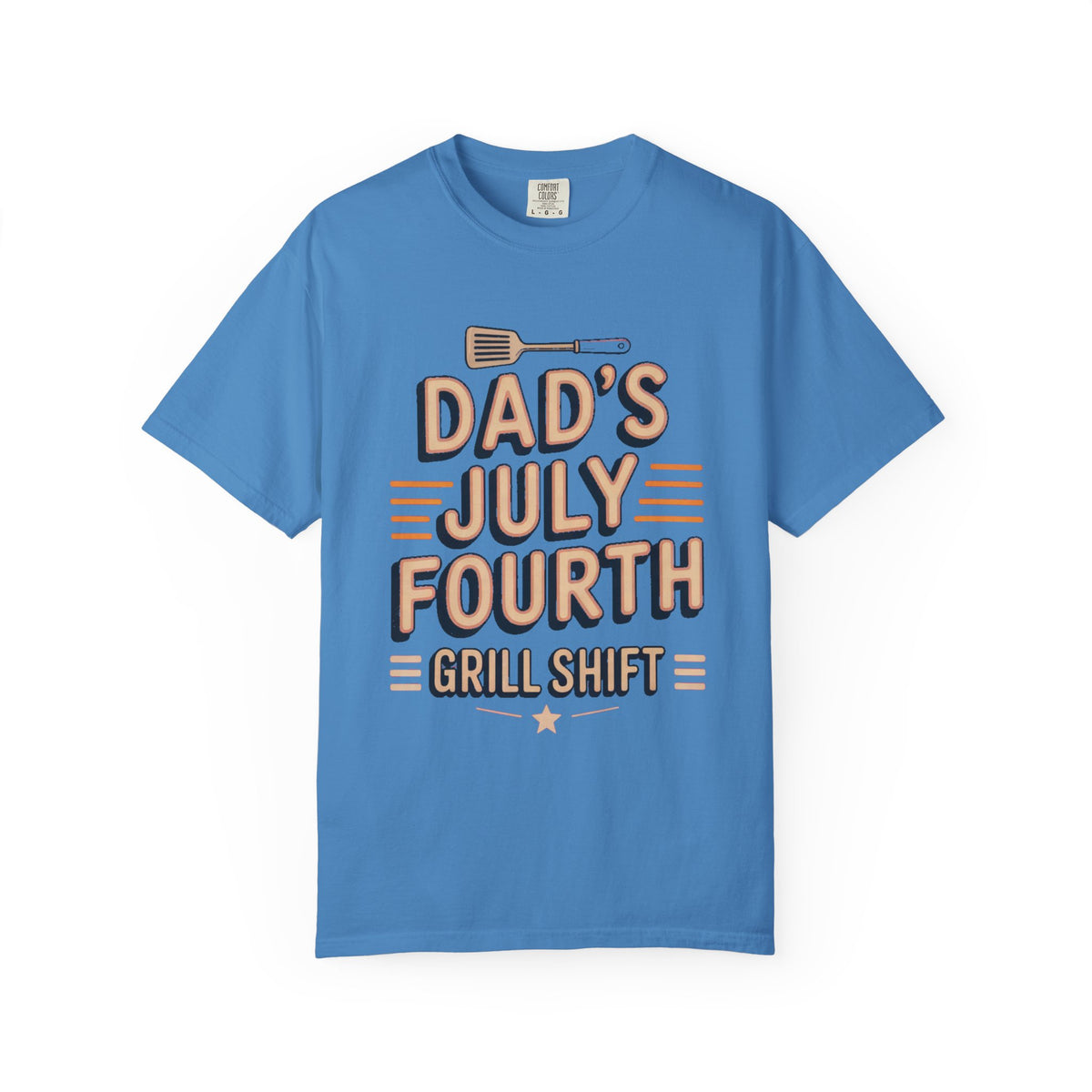 Dad's Fourth of July Shirt, Grill Shift BBQ Dad Tee, Funny Patriotic Grilling Gift For Dad, 4th Of July Dad Shirt, BBQ Dad Gift