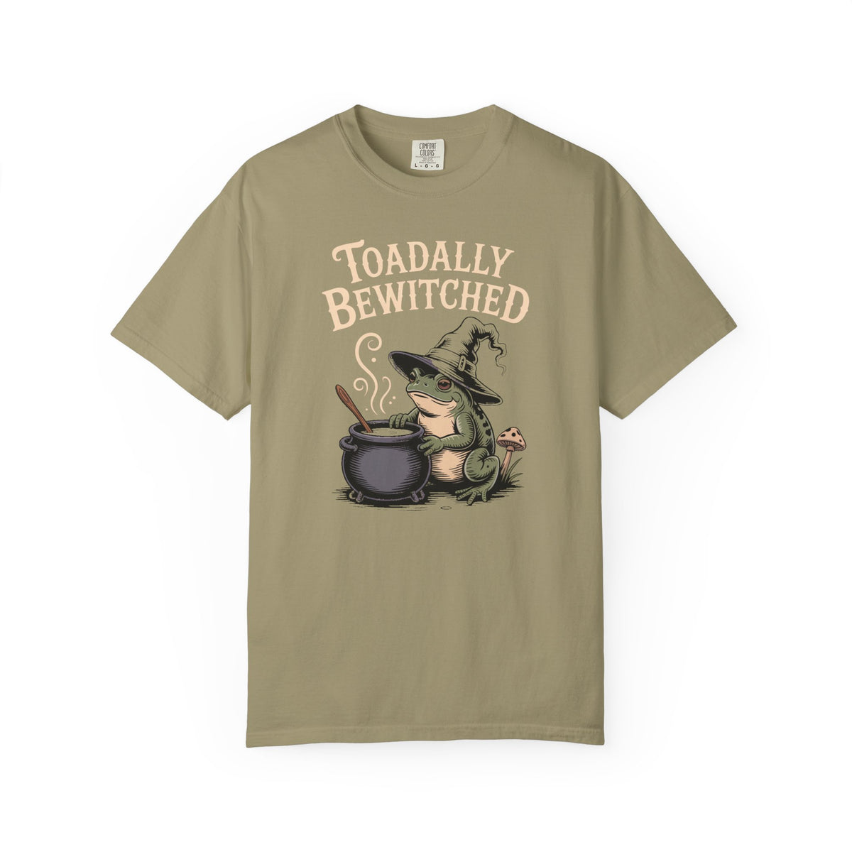 Toadally Bewitched Halloween Shirt, Cute Witch Toad T-Shirt, Vintage Storybook Frog Tee, Spooky Season Cottagecore Gift