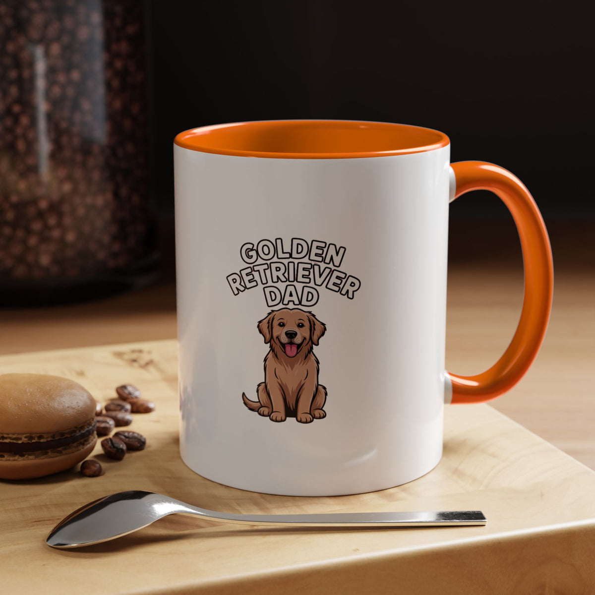Golden Retriever Dad Mug, Funny Dog Dad Coffee Cup, Golden Retriever Owner Gift, Cute Dog Lover Mug, Retriever Dad Gift Mug
