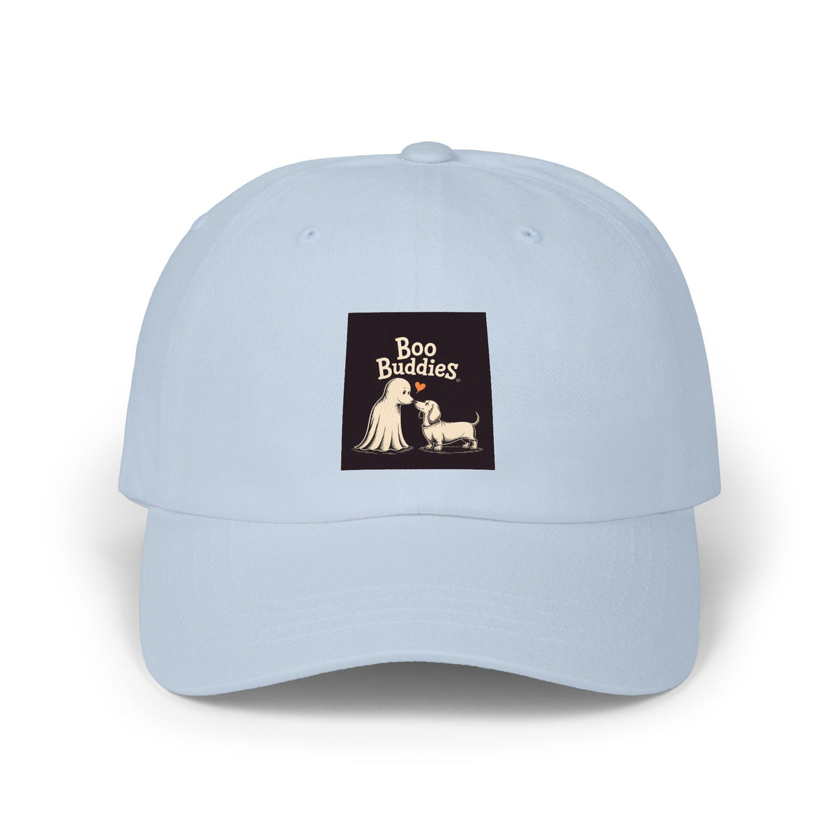 Boo Buddies Halloween Dad Cap, Cute Ghost Dachshund Embroidered Hat, Spooky Season Dog Lover Gift, Funny Halloween Cap for Dog Mom