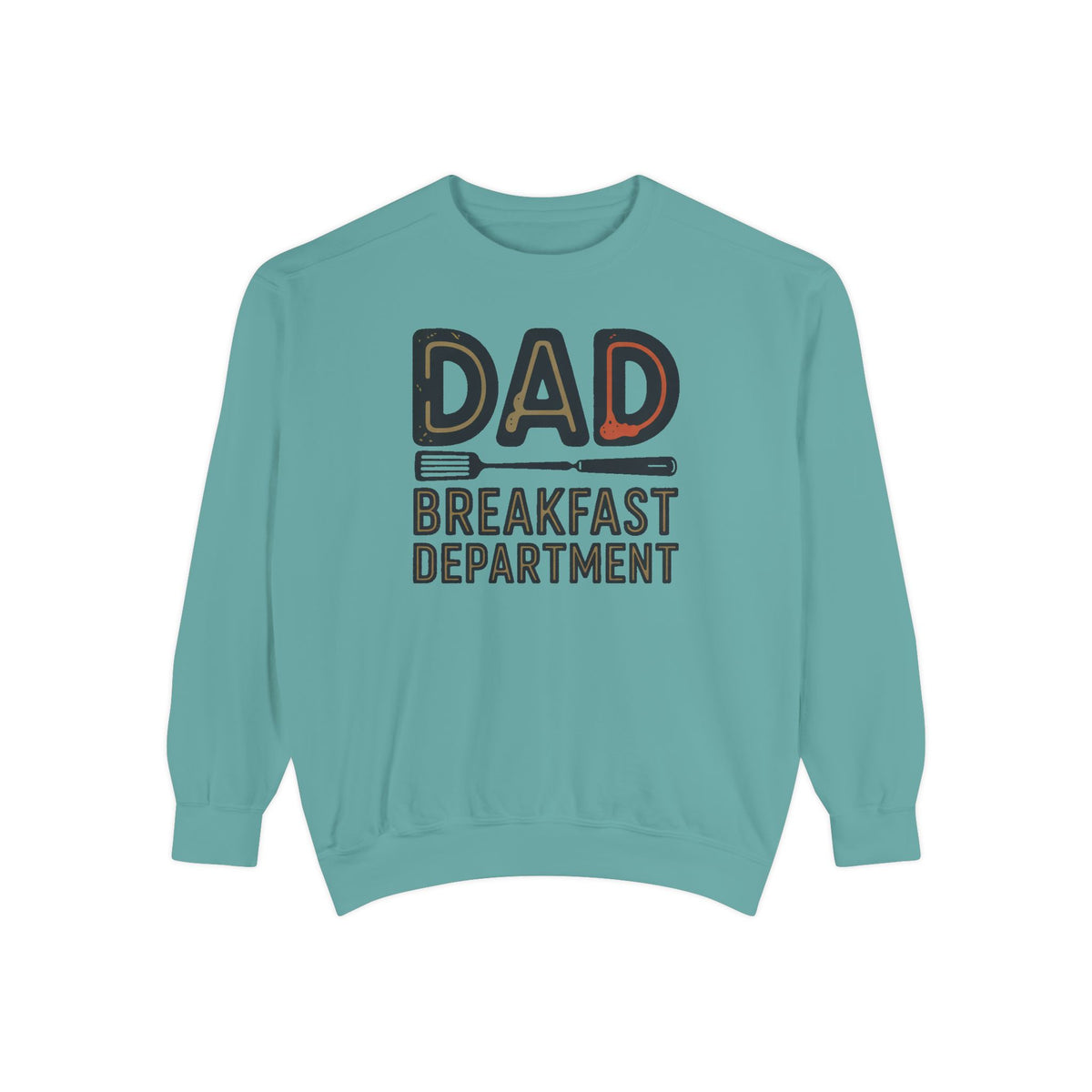 Dad Sweatshirt, Breakfast Department, Father's Day Gift For Dad Who Cooks, Funny Cooking Dad Crewneck, Retro Grilling Dad Gift