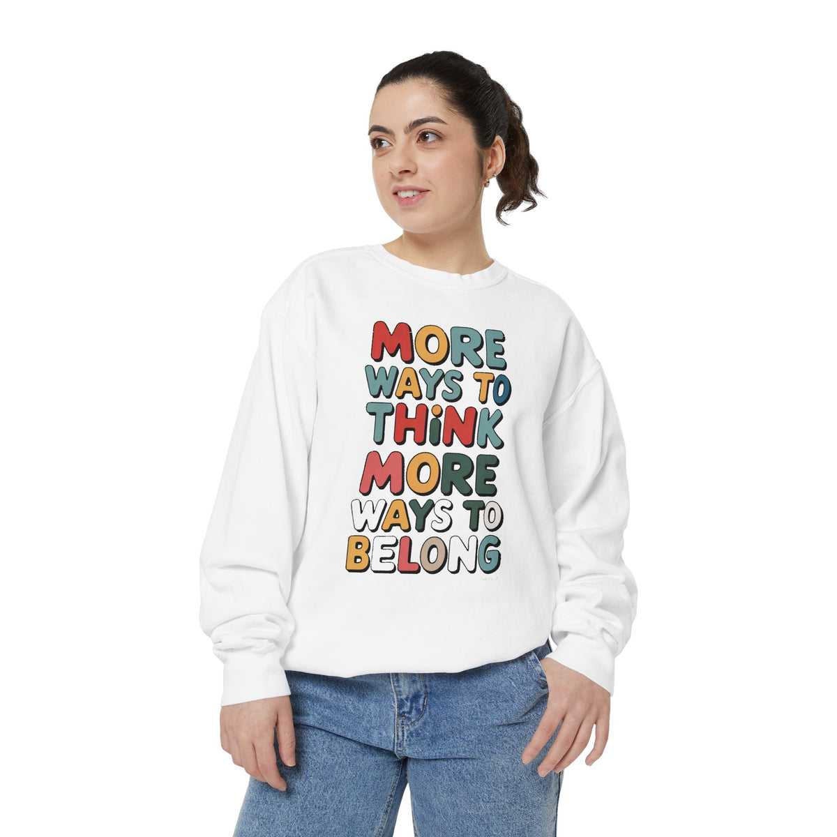 Autism Acceptance Sweatshirt, More Ways To Think Crewneck, Neurodiversity Awareness Gift, Autism Support Sweater, Infinity Loop Design, Inc…