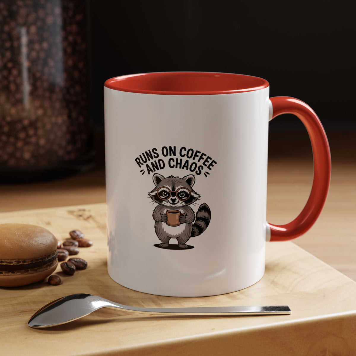 Nurse Raccoon Energy Mug, Runs On Coffee And Chaos Mug, Funny Nurse Gift, Cute Raccoon Coffee Cup, Nurse Appreciation Gift