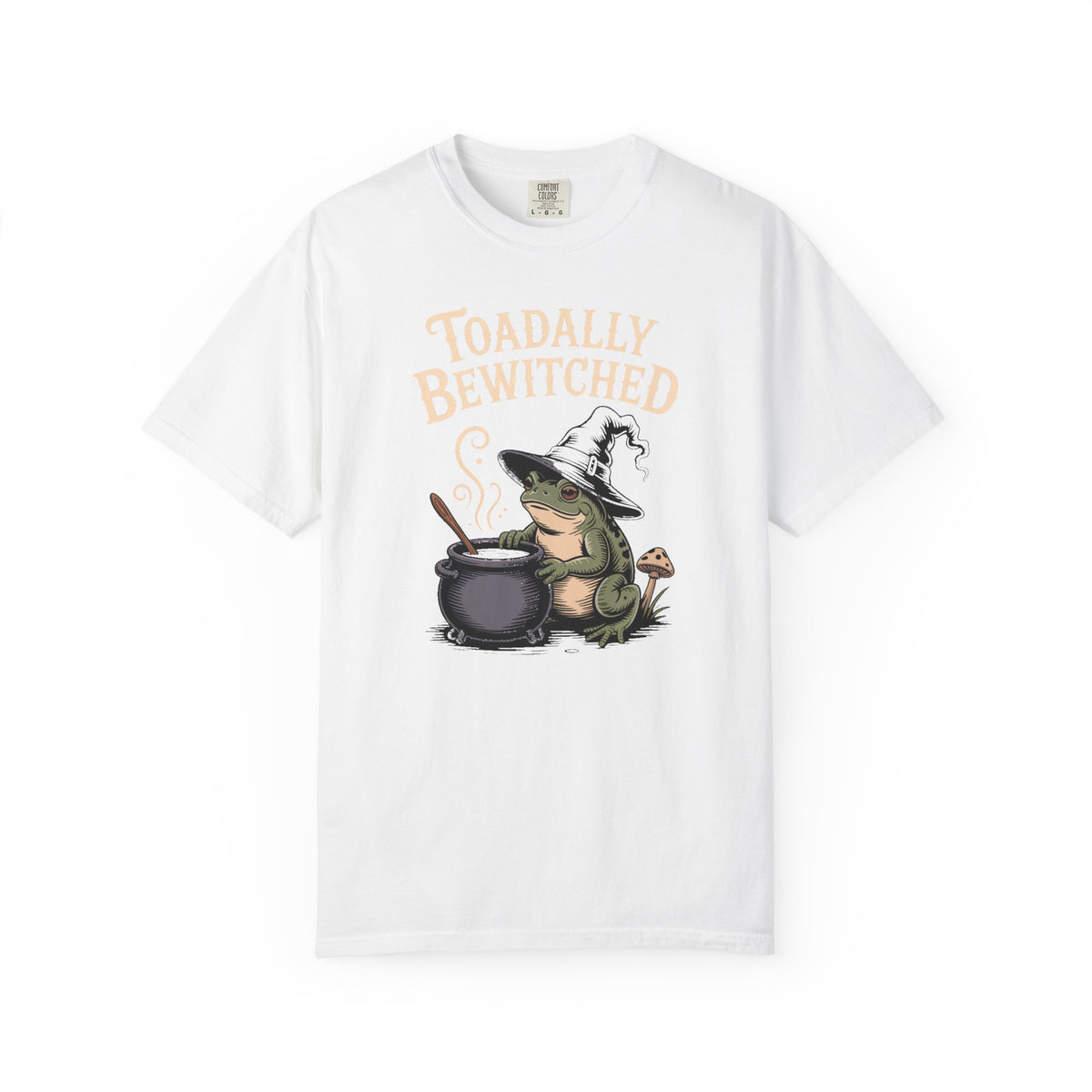 Toadally Bewitched Halloween Shirt, Cute Witch Toad T-Shirt, Vintage Storybook Frog Tee, Spooky Season Cottagecore Gift
