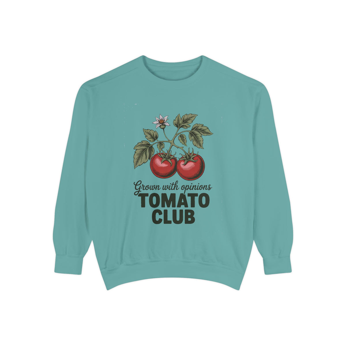 Gardener Sweatshirt, Tomato Club Gift For Gardener, Grown With Opinions Funny Garden Crewneck, Vegetable Gardening Hobby Gift