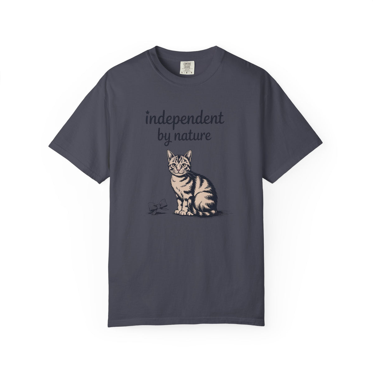 Cat Owner Shirt, Independent By Nature Tee, Fourth Of July Cat Lover Gift, Funny Patriotic Cat Shirt, 4th Of July Gift For Cat Mom Or Dad