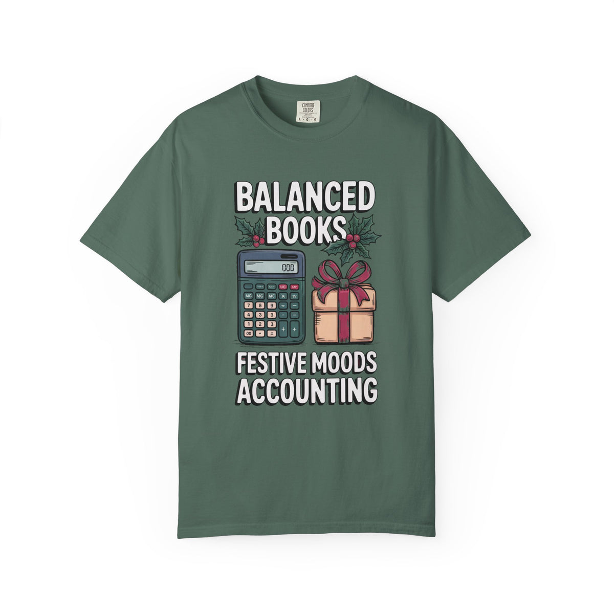 Accountant Christmas Shirt, Balanced Books Festive Moods Tee, Funny Gift For Accounting Team, Christmas Gift For Accountant, Bookkeeper Hol…