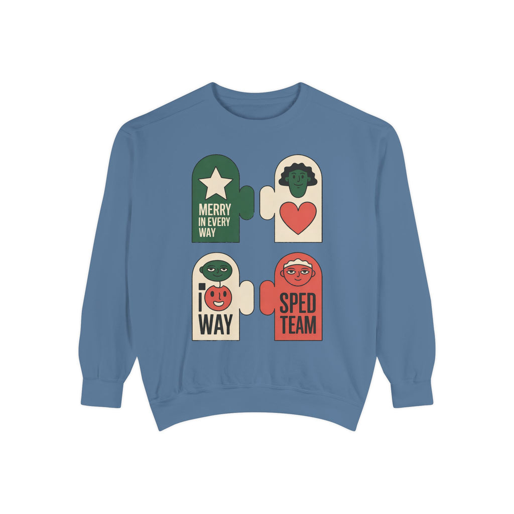 SPED Team Sweatshirt, Merry In Every Way, Christmas Gift For Special Education Teacher, SPED Christmas Crew Shirt, Special Ed Teacher Holid…