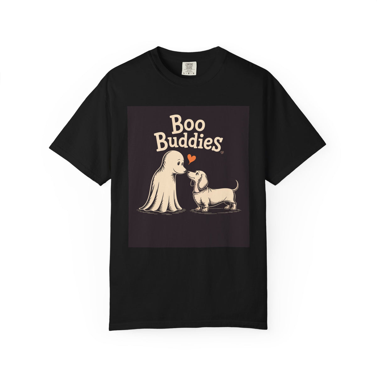 Boo Buddies Halloween Shirt, Ghost And Dachshund T-Shirt, Cute Dog Ghost Halloween Tee, Spooky Season Dog Lover Gift