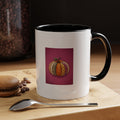 Patchwork Pumpkin Mug, Halloween Coffee Cup, Cute Fall Pumpkin Ceramic Mug, Autumn Gift, Cozy Halloween Season Accent Mug