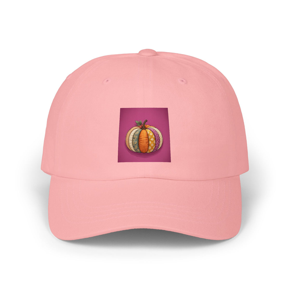 Patchwork Pumpkin Dad Hat, Halloween Cap, Cute Fall Pumpkin Embroidered Style Hat, Autumn Baseball Cap, Halloween Gift for Her