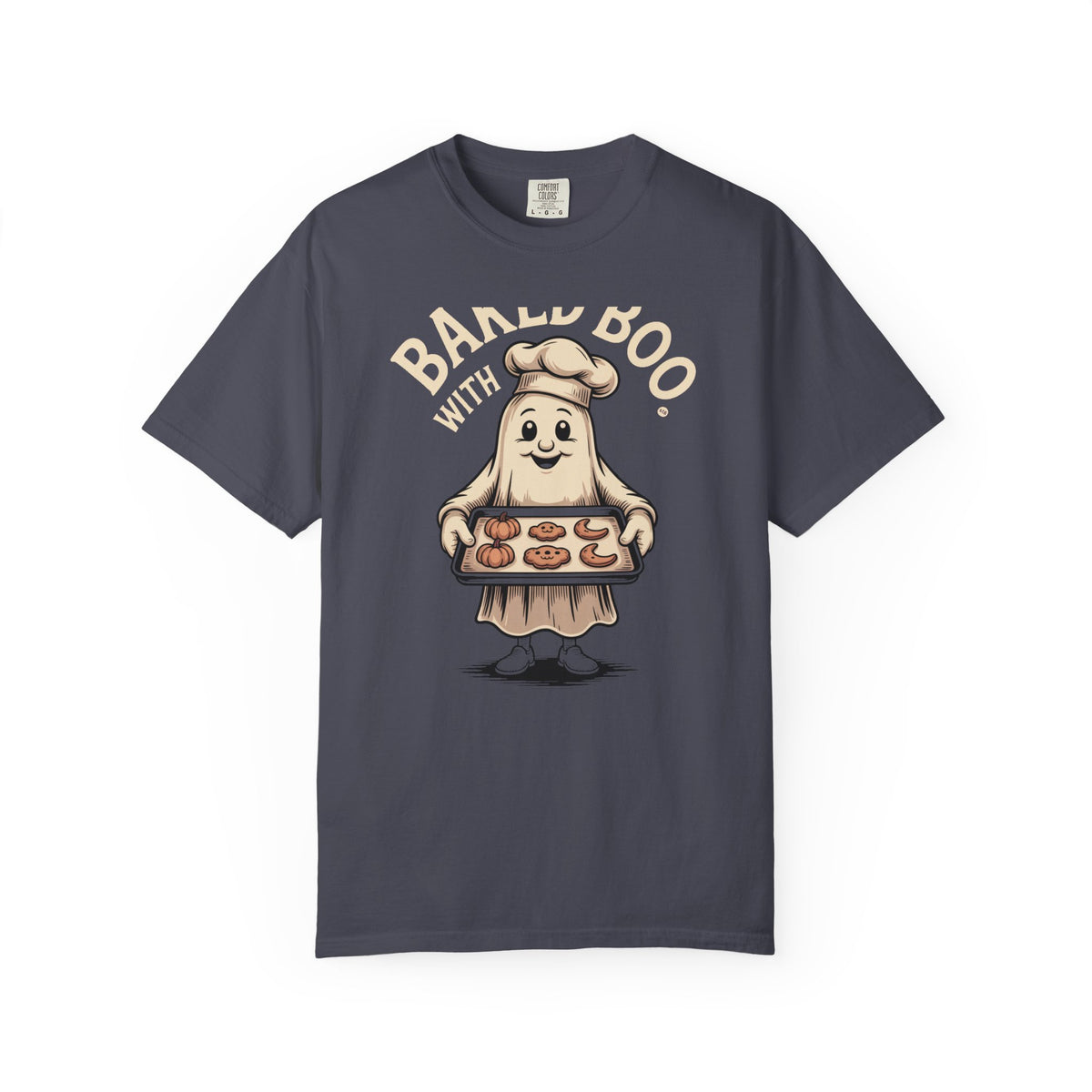 Baked With Boo Ghost Shirt, Funny Halloween Baking T-Shirt, Cute Ghost Cookie Tee, Spooky Season Bakery Gift