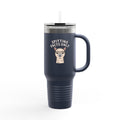 Funny Alpaca Travel Mug, Spitting Facts Only Tumbler, Sassy Alpaca 40oz Insulated Cup, Cute Animal Gift for Her, Funny Coffee Tumbler