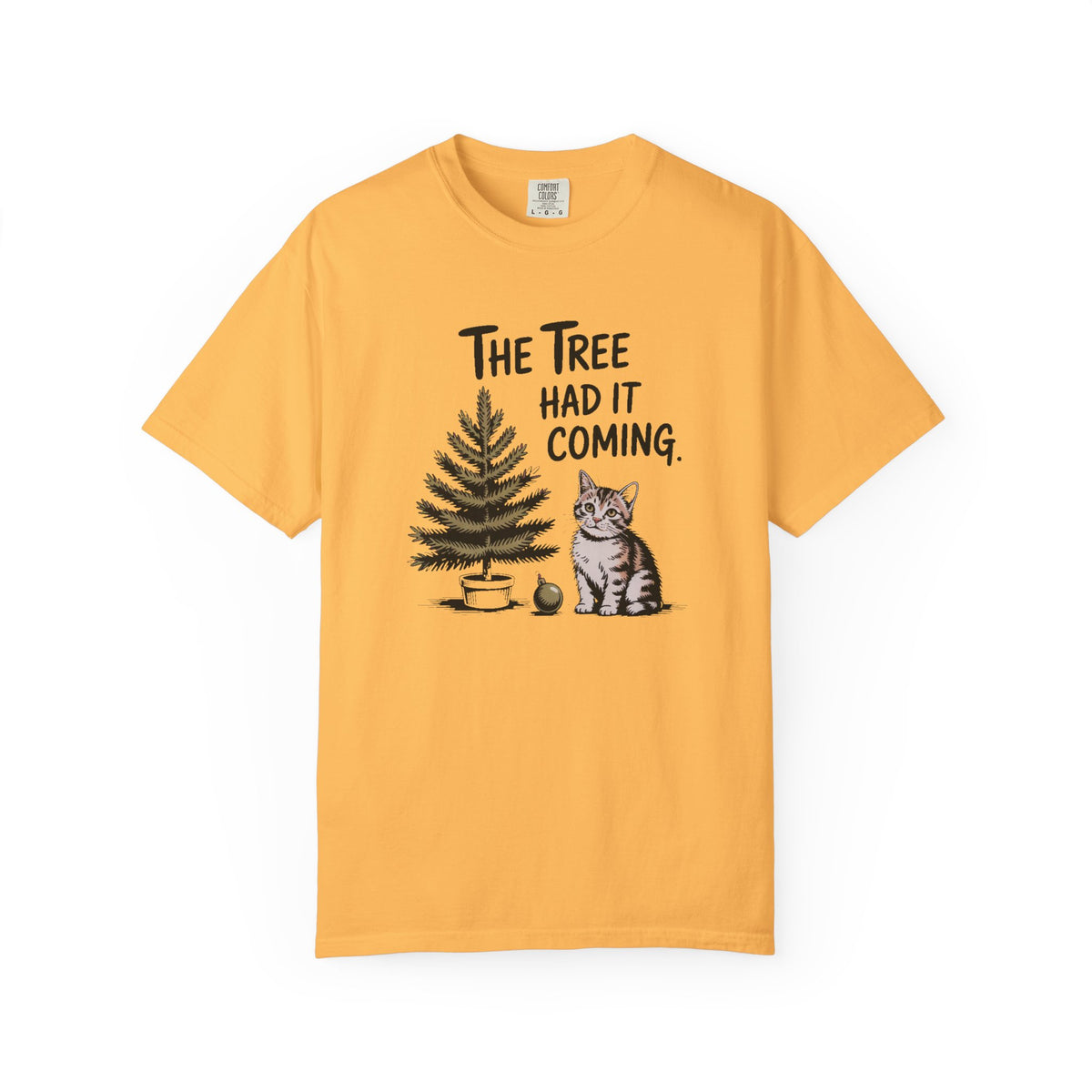 Cat Lover Christmas Shirt, The Tree Had It Coming Tee, Funny Cat Christmas Gift, Cat Owner Holiday Shirt, Christmas Cat Lover Gift