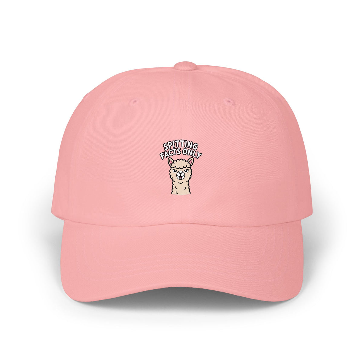 Alpaca Spitting Facts Dad Hat, Funny Alpaca Embroidered Cap, Sassy Animal Baseball Hat, Cute Alpaca Lover Gift, Unisex Dad Cap