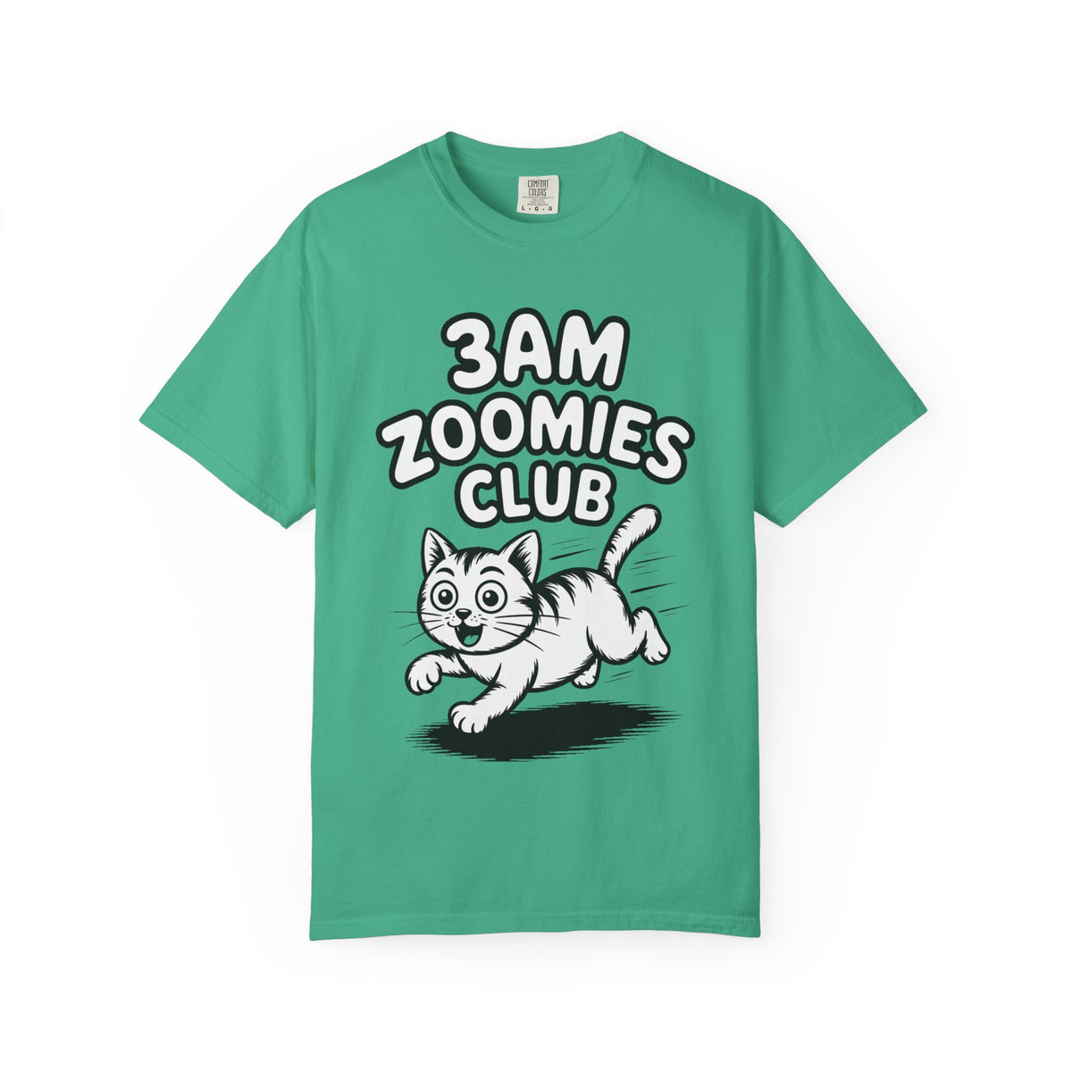 3AM Zoomies Club Shirt, Funny Cat T-Shirt, Crazy Cat Lady Gift, Cute Cartoon Cat Tee, Cat Owner Gift, Zoomies Cat Lover Shirt
