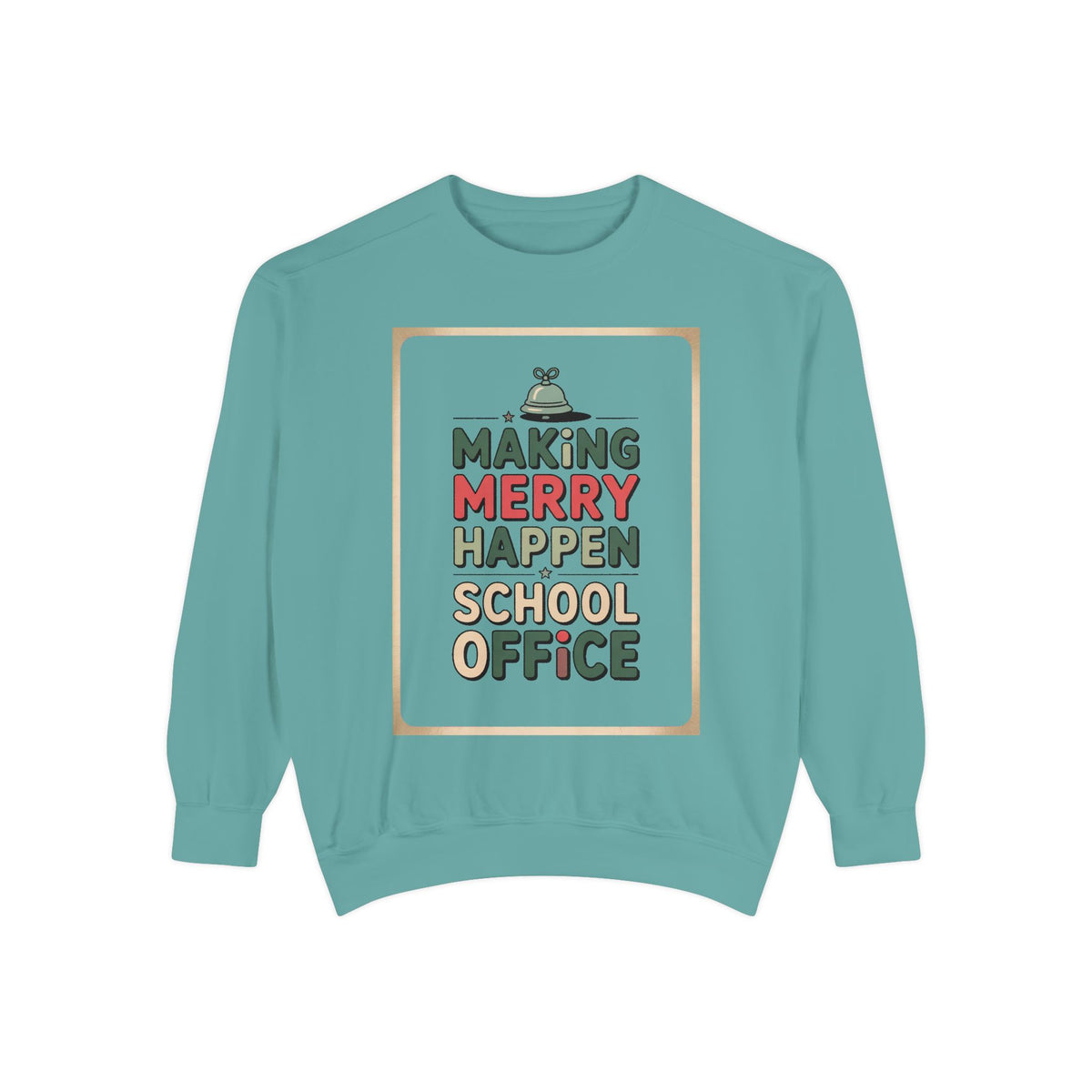 School Office Sweatshirt, Making Merry Happen Christmas Crew, School Office Staff Gift, Christmas Profession Crewneck, Office Team Holiday…