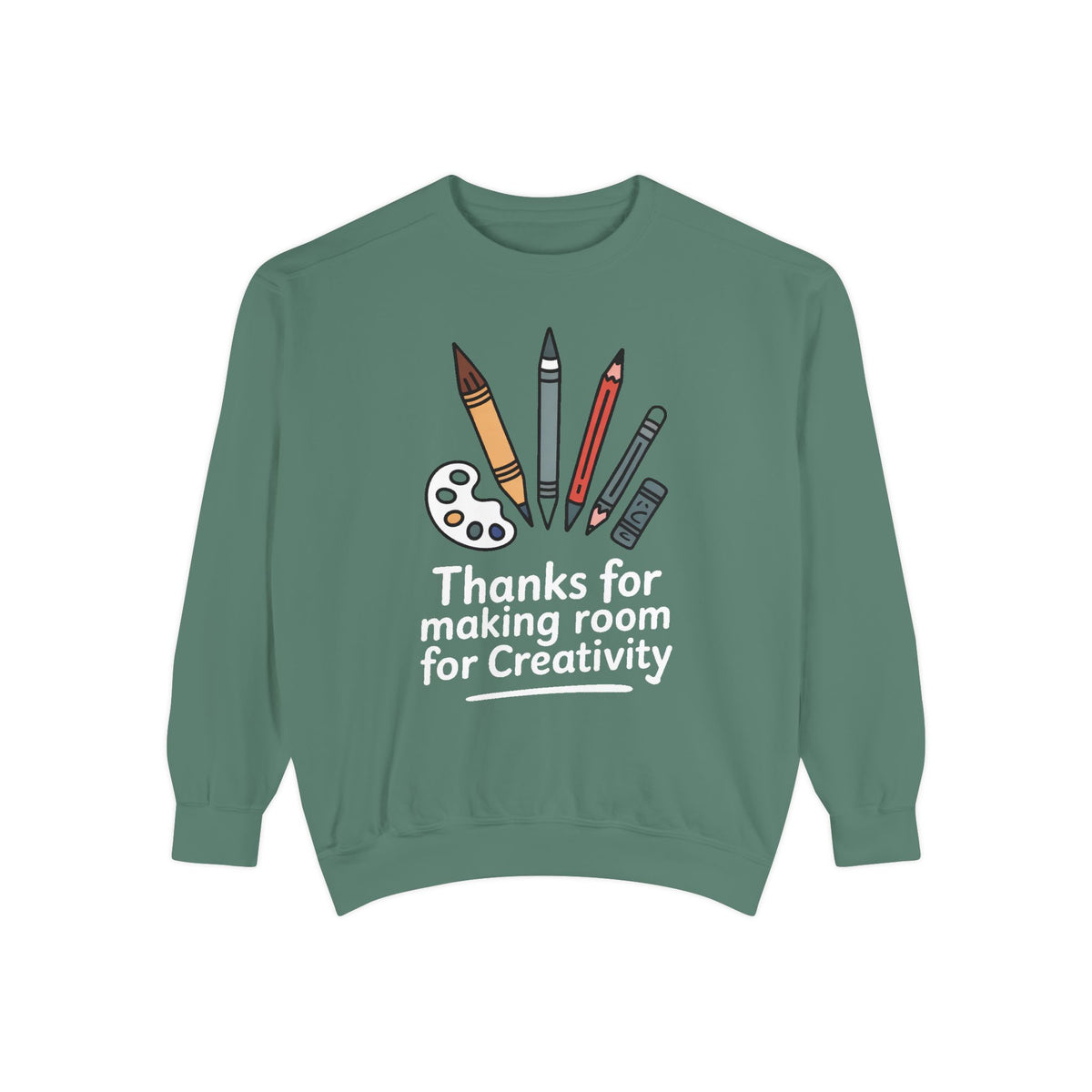 Art Teacher Sweatshirt, Thanks For Making Room For Creativity, Teacher Appreciation Gift, Art Teacher Crewneck, Gift For Art Teacher