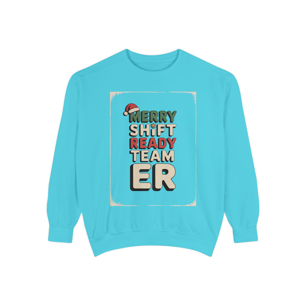 ER Nurse Sweatshirt, Merry Shift Ready Team, Christmas Gift For ER Nurse Crew, Emergency Room Nurse Crewneck, ER Team Holiday Shirt