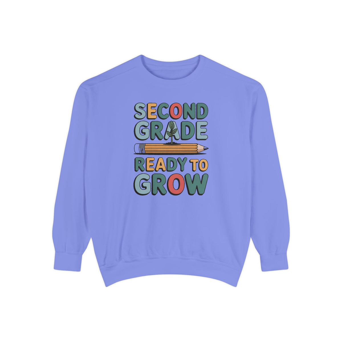 Second Grade Sweatshirt, Ready To Grow Back To School Shirt, Second Grader Gift, First Day Of School Crewneck, Cute Student Sweatshirt